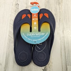 Totes Boost Your mood Flip Flop Sandals Mens Size 12